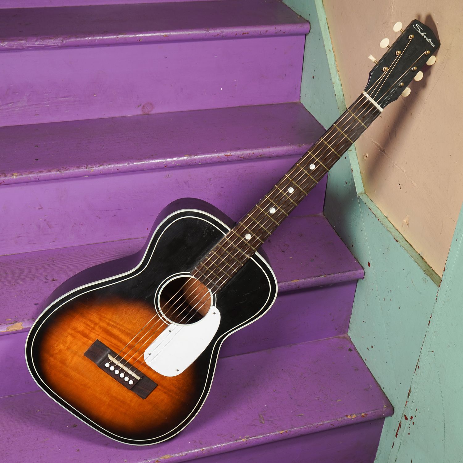 1965 Silvertone 604 (Harmony H929) Parlor Guitar
