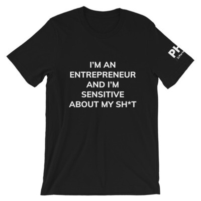 "Sensitive about my sh*t" Short-Sleeve Unisex T-Shirt