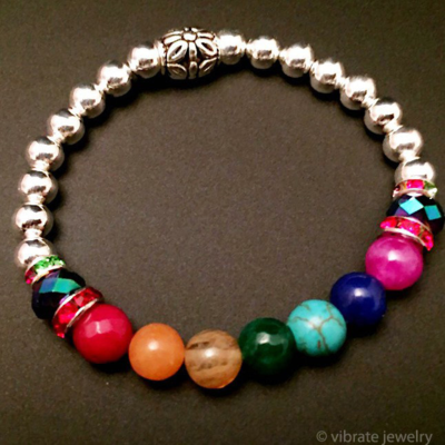 Chakra Silver Bracelet