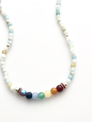 Chakra Amazonite Wrap Bracelet/Anklet/Necklace