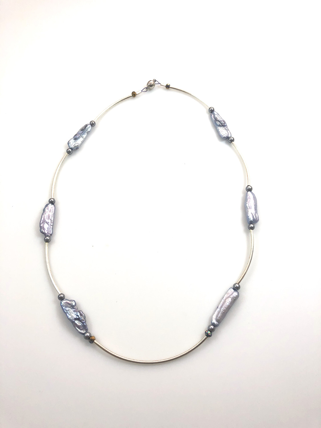 NYMP Blue Lavender Cultured Freshwater Pearl Necklace