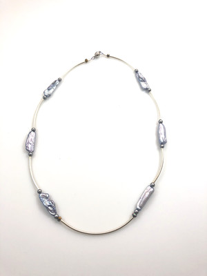 NYMP Blue Lavender Cultured Freshwater Pearl Necklace