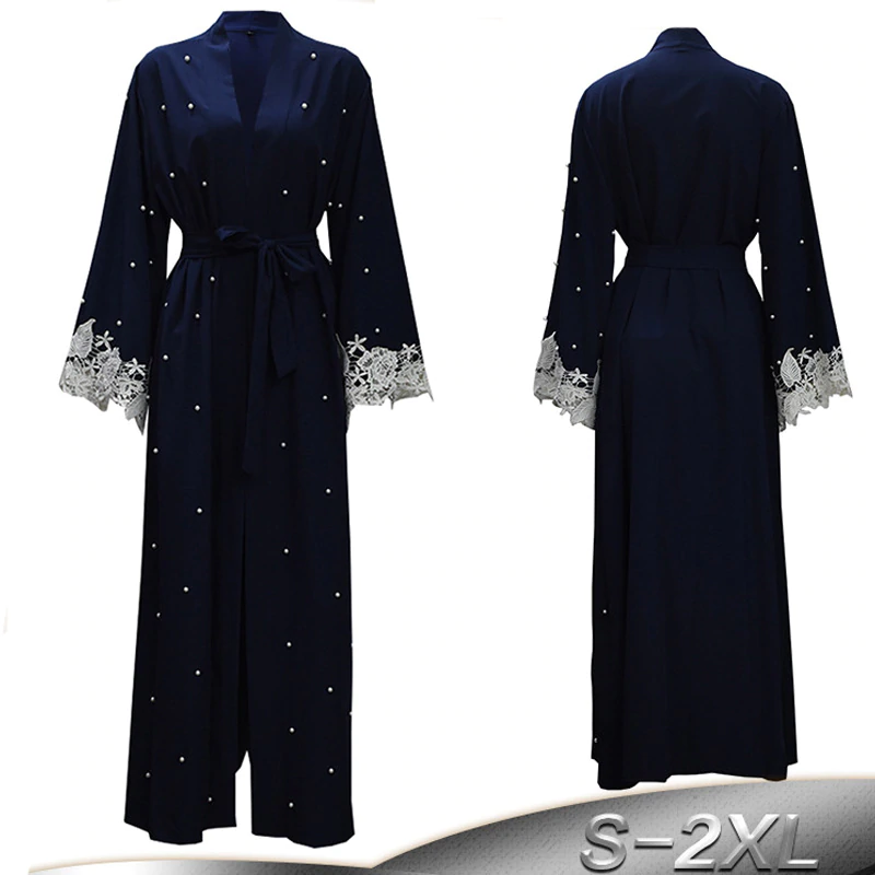 Plus Size Women Beading Pearl Lace