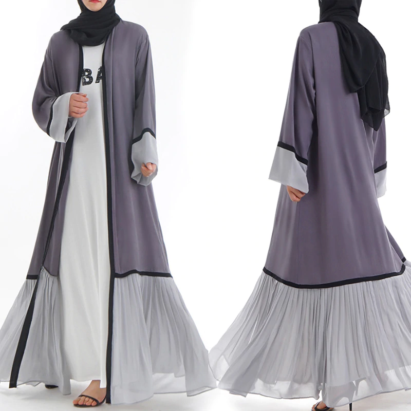 Royal Pleated Chiffon Kimono Cardigan