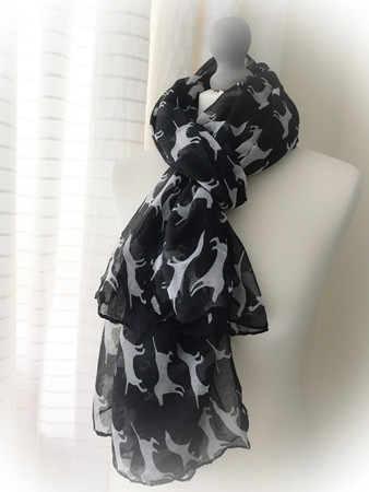 Black Labrador Scarf