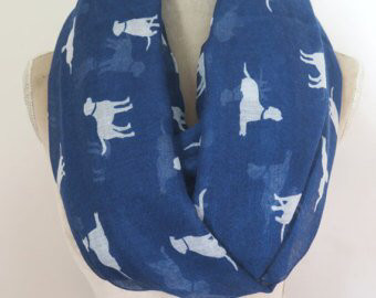 Navy Labrador Scarf