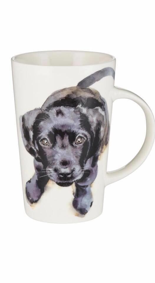 Black Labrador Latte Mug