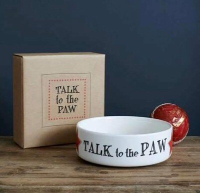 Talk To The Paw Large Dog Bowl