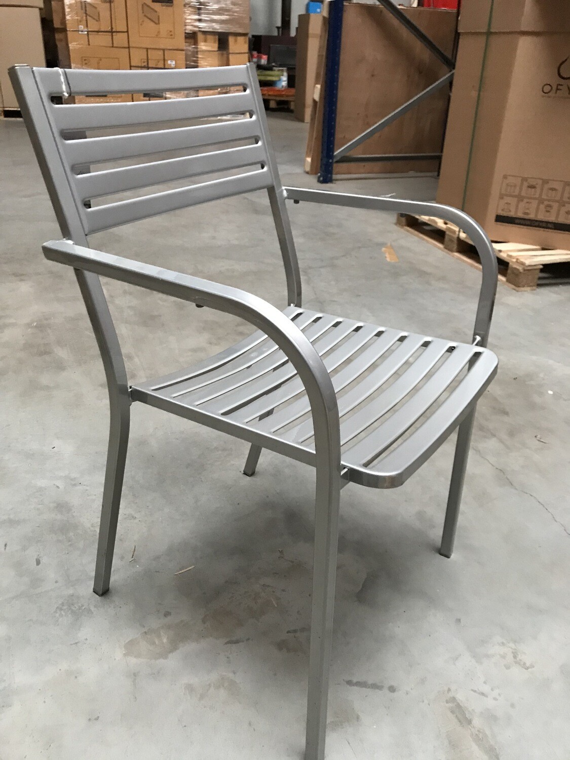 2 stuks emu segno zilver stoel