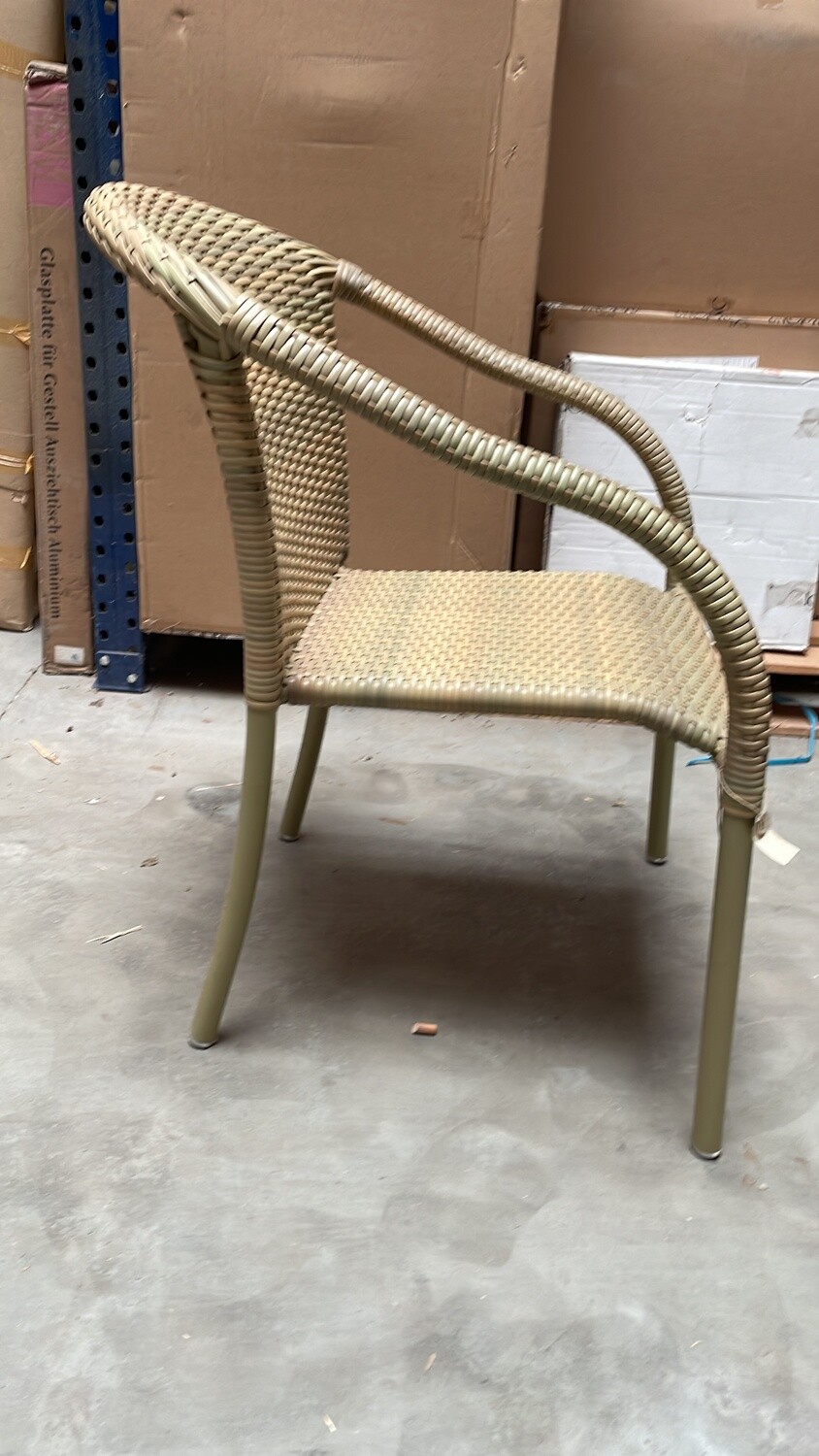 Dedon basic chair 2x groenig of 2x beigig