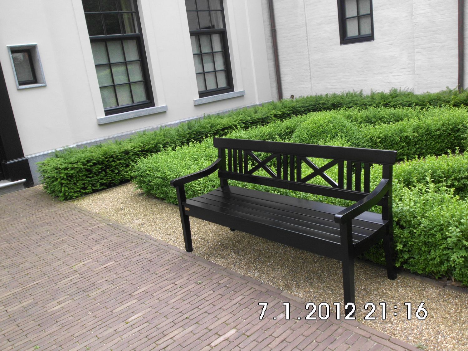 Skagerak Drachman bank zwart 180cm