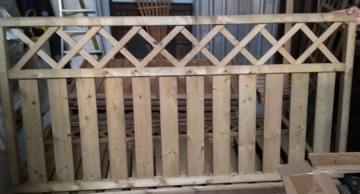 set van 9 x Tuinhek 180x90 van PLUS