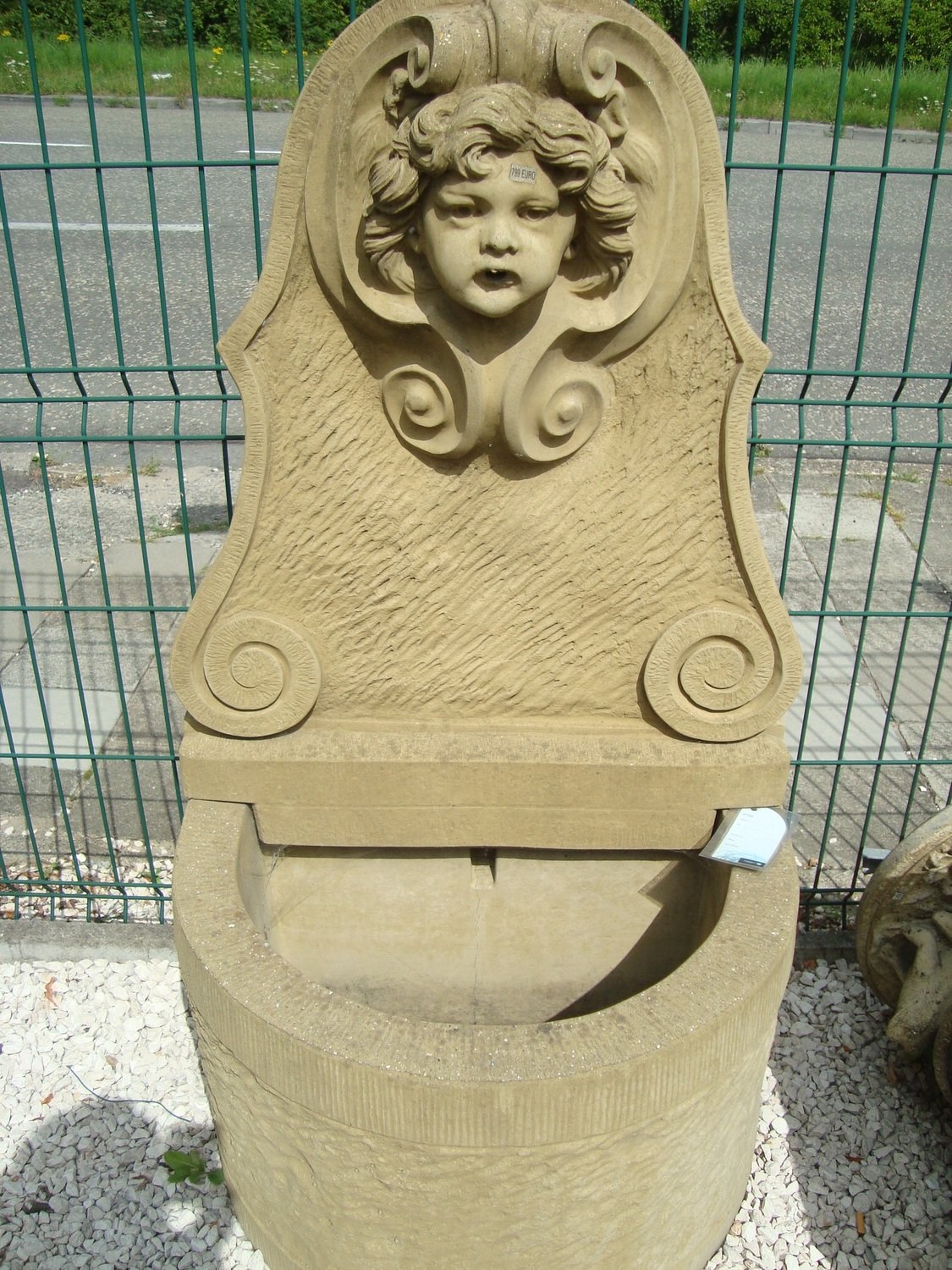 Fontein in engelse steen