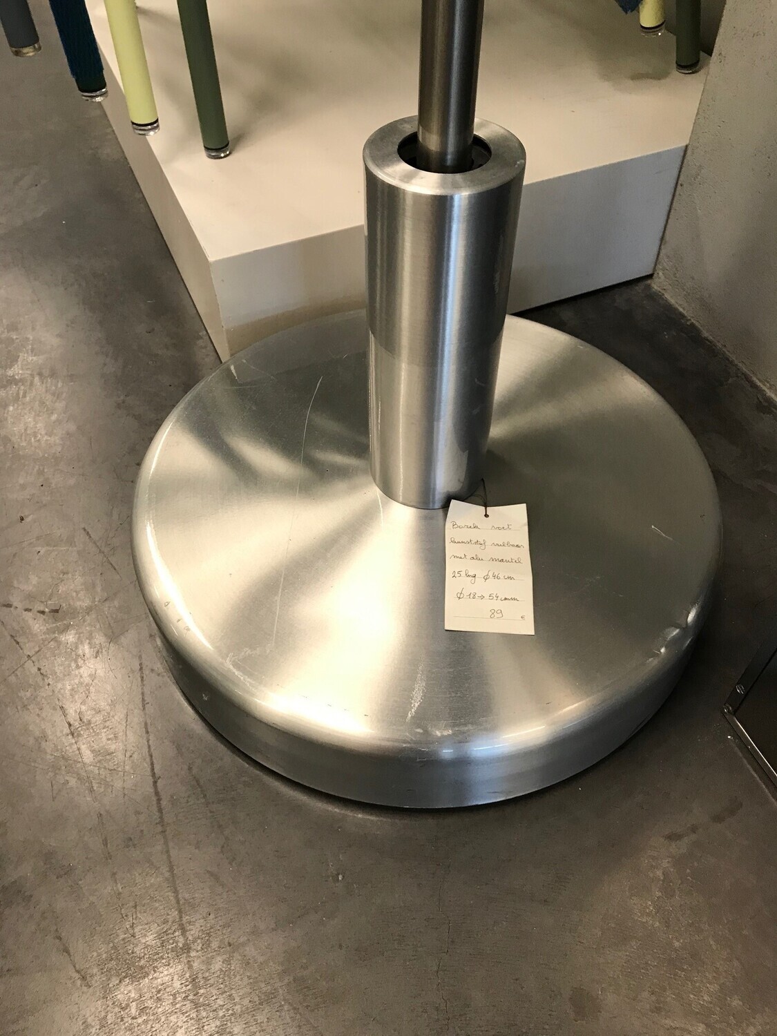 Borek Opvulbare Parasolvoet Zilver (2x)