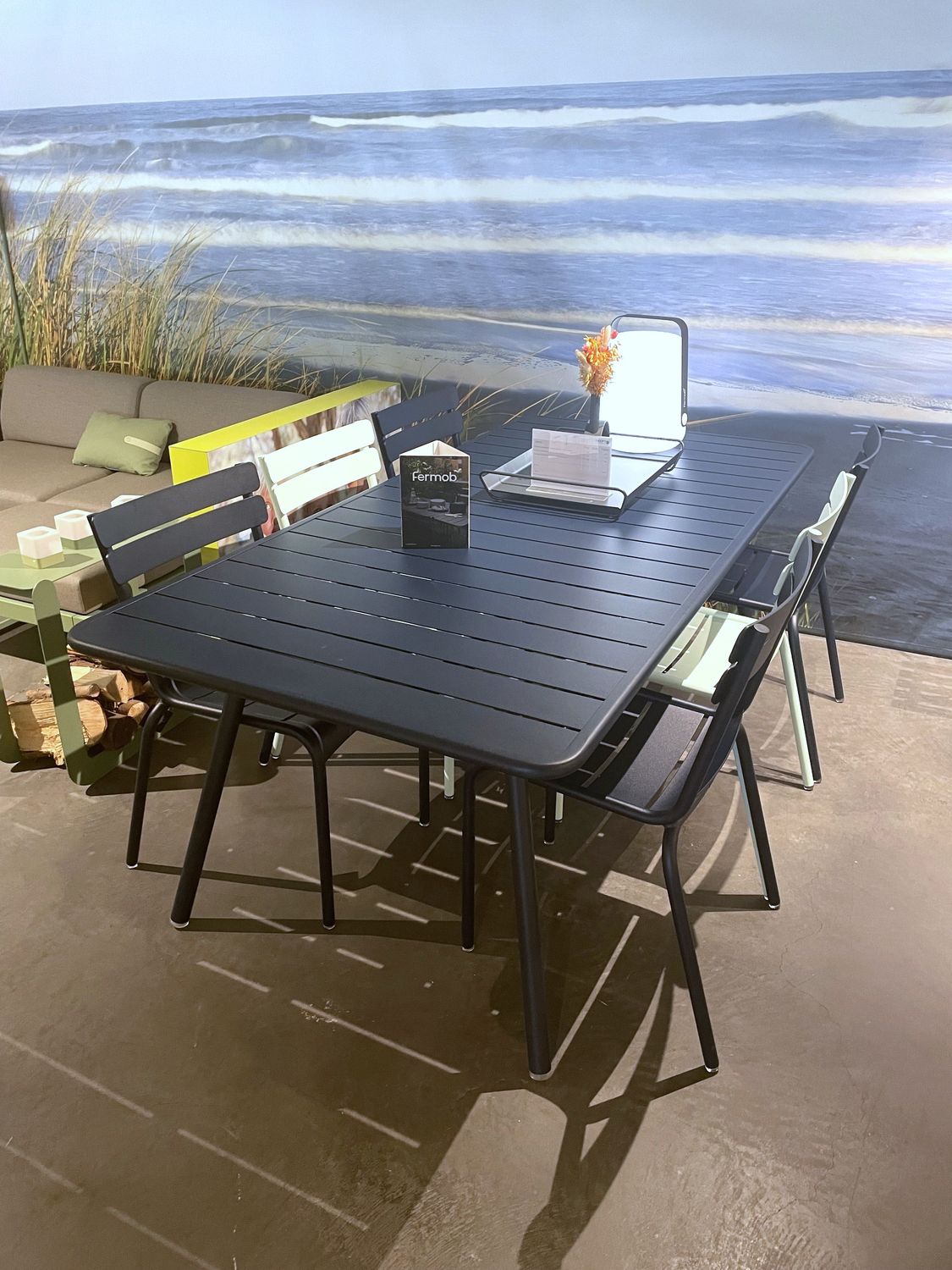 Blue Abysse Fermob Luxembourg Set Blue Abysse Fermob Luxembourg Set