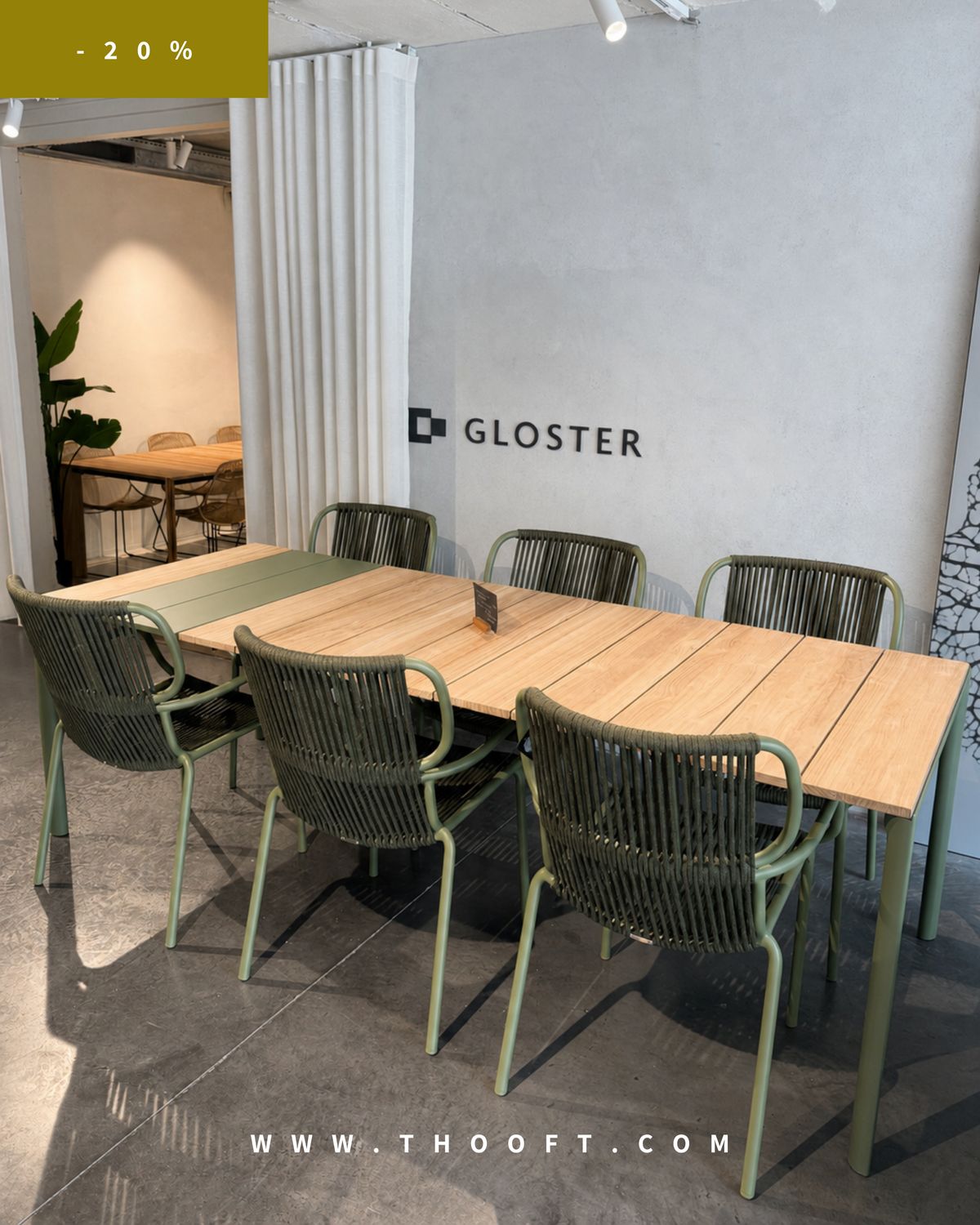 ​Kristalia Maki Slatted Dining Set