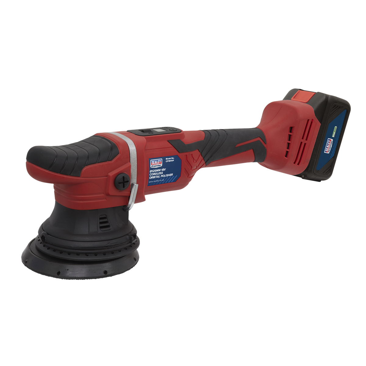 SEALEY Cordless Orbital Polisher Ø125MM 18V Li-ion