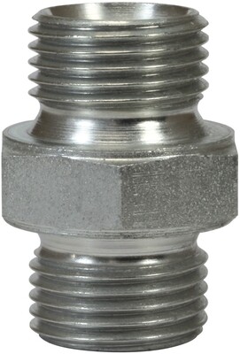 ¼"M x ¼" M Nipple Plated Steel