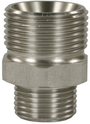 MALE TO MALE STAINLESS STEEL QUICK SCREW NIPPLE ADAPTOR-M22 M to 3/8"M