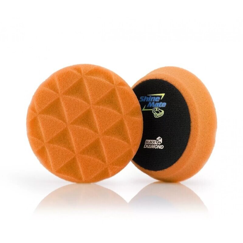 ShineMate - Black Diamond Orange Light Cutting Pad 4&quot;