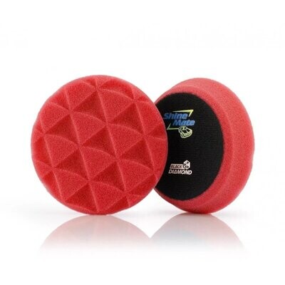 ShineMate - Black Diamond Red Finishing Pad 4&quot;