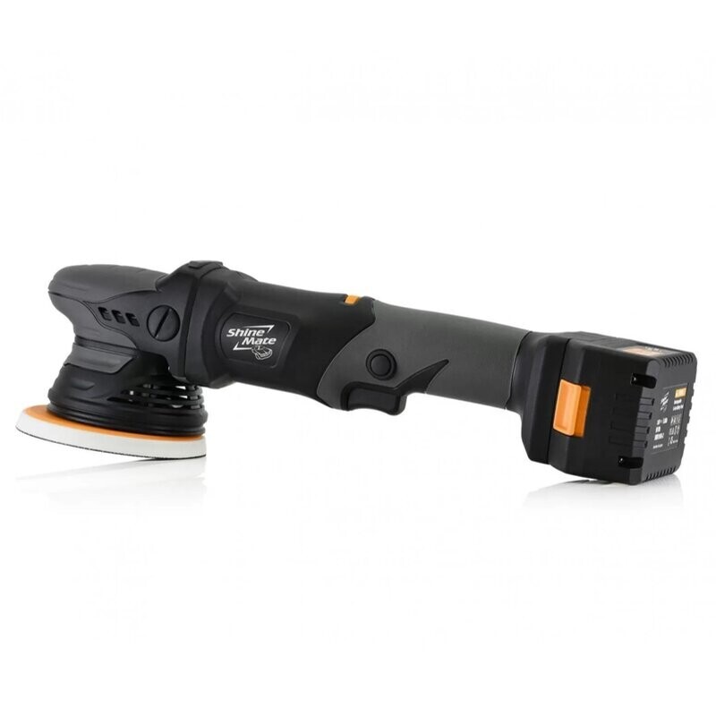 ShineMate EB351-5/15 15mm Cordless Random Orbital Polisher w/ 2 Batteries &amp; Charger