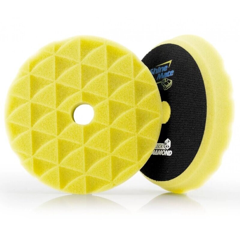 ShineMate - Black Diamond Yellow Cutting Pad 6&quot;