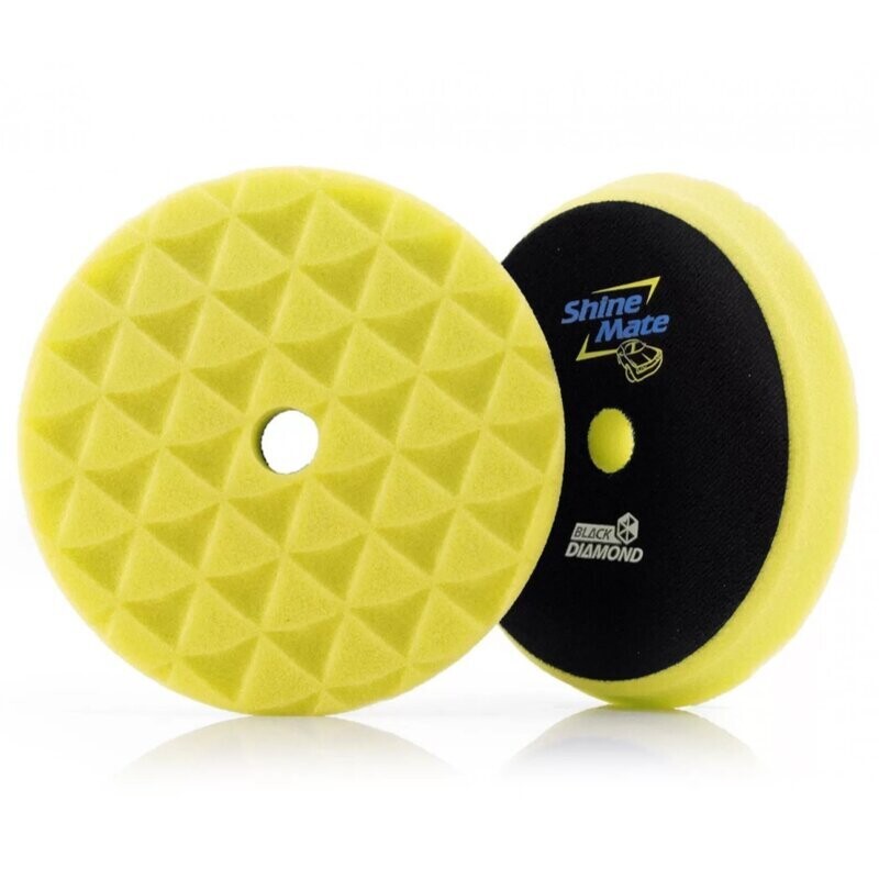 ShineMate - Black Diamond Yellow Cutting Pad 7&quot;