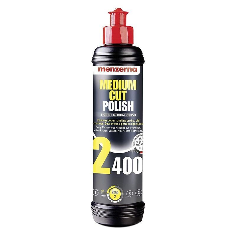 MENZERNA - 2400 Medium Cut Polish, Size: 250ml