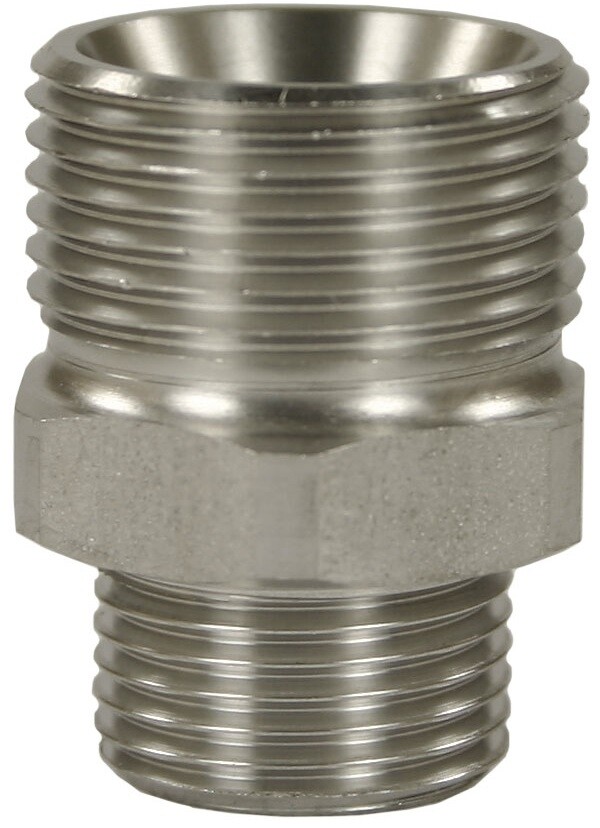 MALE TO MALE STAINLESS STEEL QUICK SCREW NIPPLE ADAPTOR-M22 M to 3/8"M