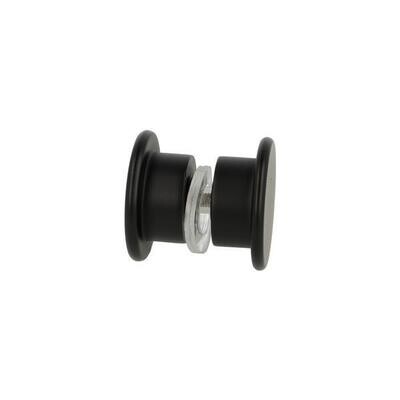 Rokturi stikla durvīm dušām KIEL D=39mm, 6-10mm stiklam, melni