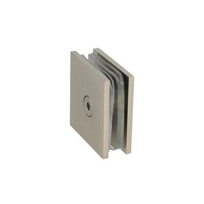 Stiprinājums stiklam BERNI SS, siena/stikls, 44x44x16mm, 8-10mm stiklam