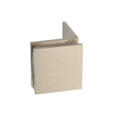 Stiprinājums stiklam BERNI SS, siena/stikls 90 gr., 44x44mm, 8-10mm stiklam