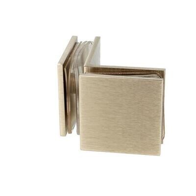 Stiprinājums stiklam BERNI SS, stikls/stikls 90grādi, 44x44mm, 6-10mm stiklam