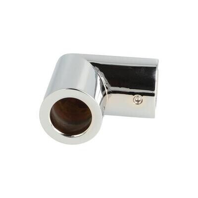 Caurules turētājs 90grādi 19mm caurulei, pulēts