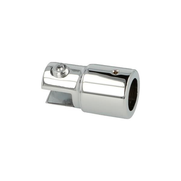 Caurules turētājs stikls/griesti 19mm caurulei, pulēts
