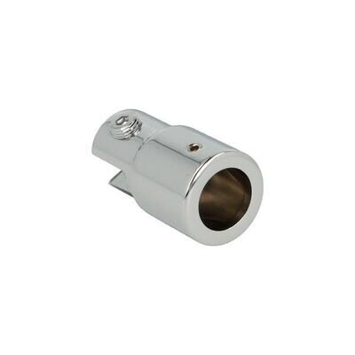 Caurules turētājs stikls/griesti 19mm caurulei, pulēts