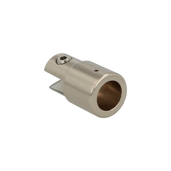 Caurules turētājs stikls/griesti 19mm caurulei, SS-Look apdare