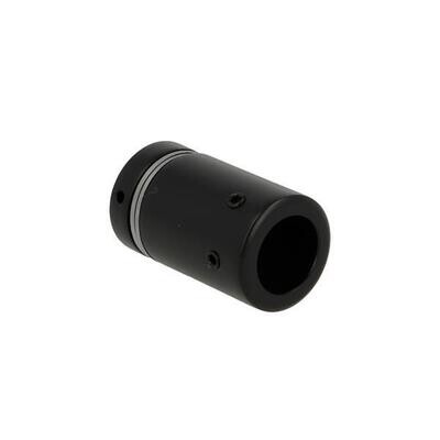 Stiprinājums stikls/caurule punktveida, AC19mm, 8-12mm stiklam, melns