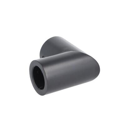 Caurules turētājs 90grādi 19mm caurulei, melns
