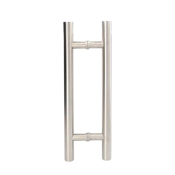 ODER rokturis no SS304 matēts, D32x450 mm, piemērots 8-12mm stiklam ar D12 mm urbumu