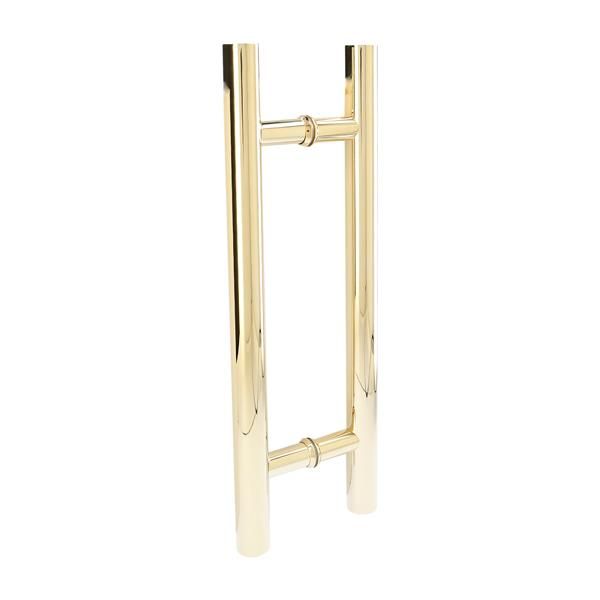 ODER rokturis stikla durvīm, izmērs D25×400mm, piemērots 8-12mm stiklam, pulēts zelts. Pieejams noliktavā Artrial Rīgā
