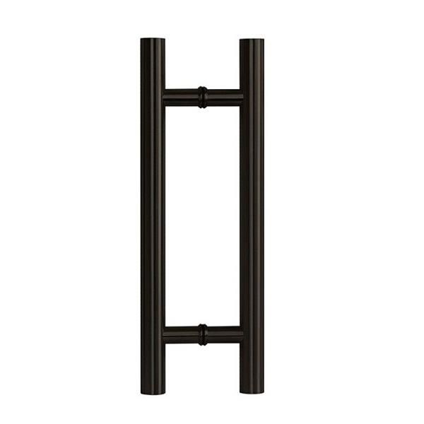 ODER matēts melns rokturis stiklam, izgatavots no nerūsējošā tērauda SS304, izmēri D32×450 mm,  8-12mm stiklam