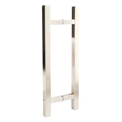 SAVA taisnstūra rokturis stiklam, 25x25x750mm, piemērots 8-12mm stiklam, SS