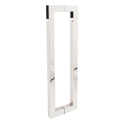 Pulēts taisnstūrveida rokturis stikla durvīm, 25x25x325mm