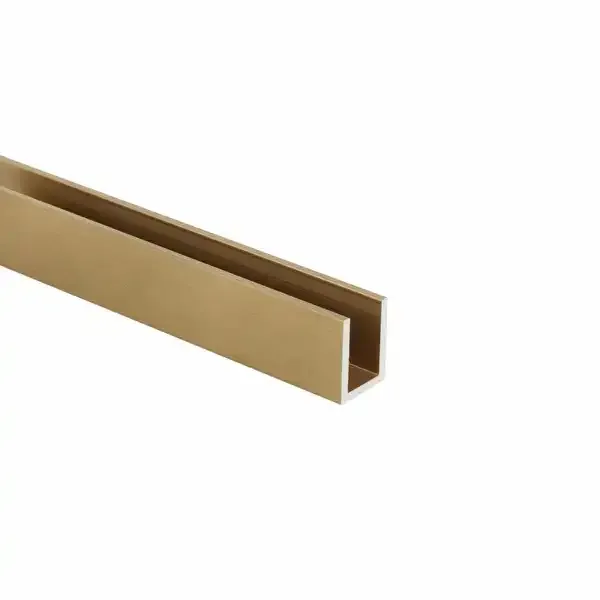 U-Profils, 19x14.3x19x2 (10.2mm), pulēts varš, L=3.0m
