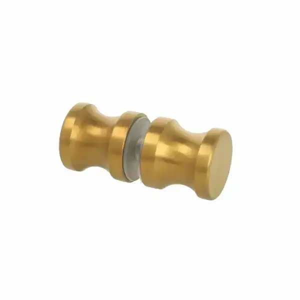 WIEN dušas durvju rokturis ar ø30mm diametru, matētas misiņa apdares, piemērots 6-12mm stiklam ar ø10 mm urbuma diametru.