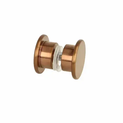 Rokturi stikla durvīm dušām KIEL D=40mm, 6-12mm stiklam, matēts varš