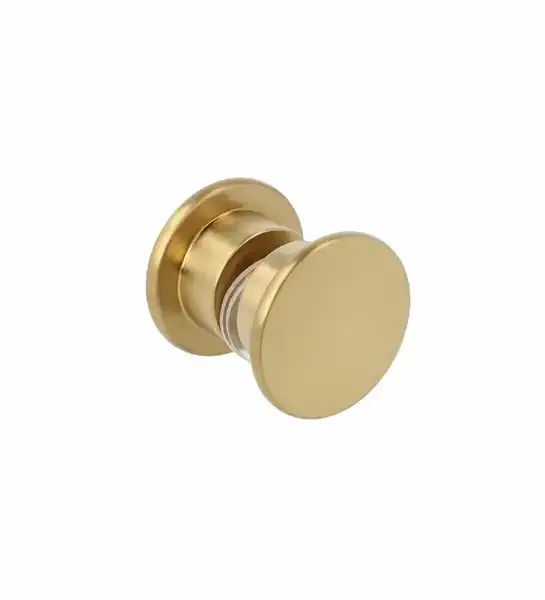 KIEL sērijas rokturis stikla dušas durvīm matēta misiņa apdare, piemērots 6-12mm stiklam, urbuma izmērs ø8–10mm
