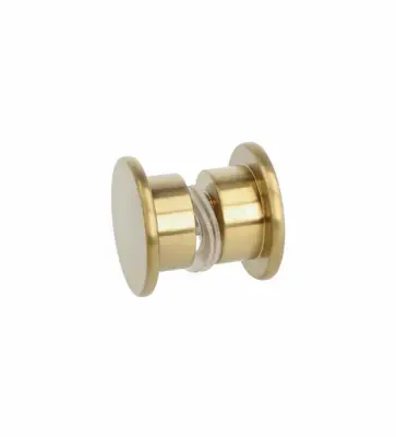 Rokturi stikla durvīm dušām KIEL D=40mm, 6-12mm stiklam, matēts misiņš